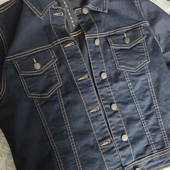 Dark Blue Suko Jeans Jacket NWOT size Medium - Picture 4 of 4